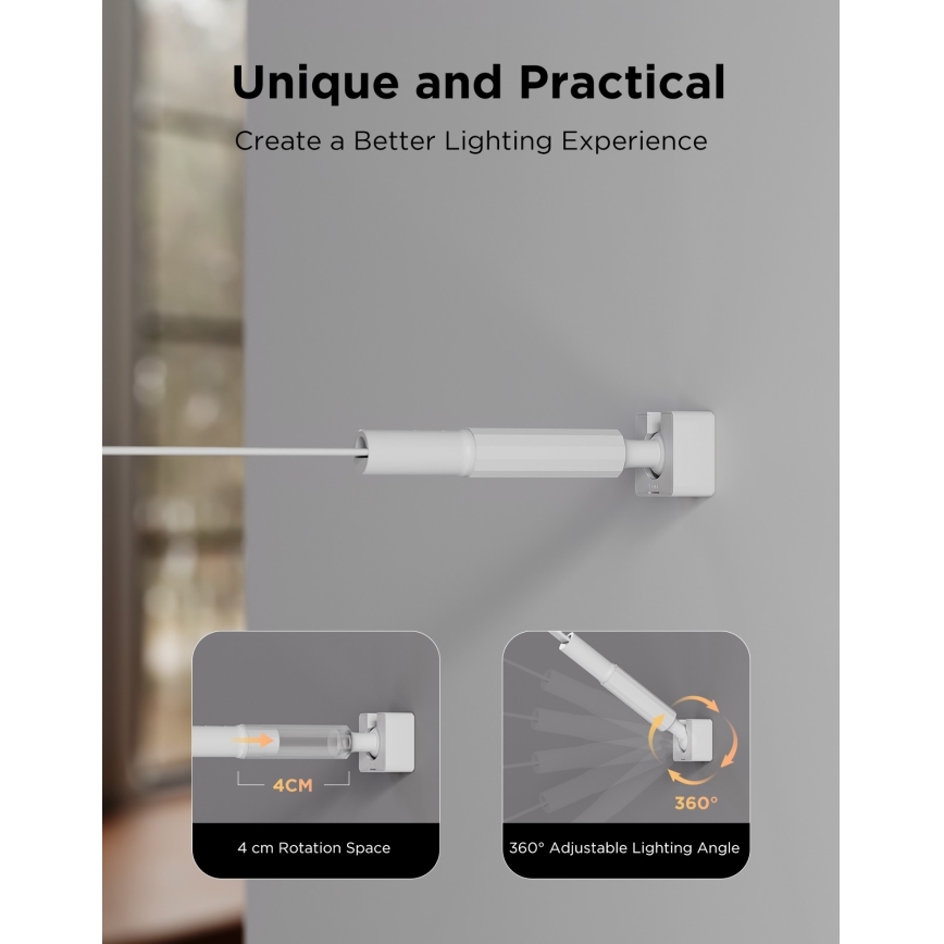 Govee - RGBICWW opgehangen LED-strip/36W/24V 4m Skyline mat Wi-Fi