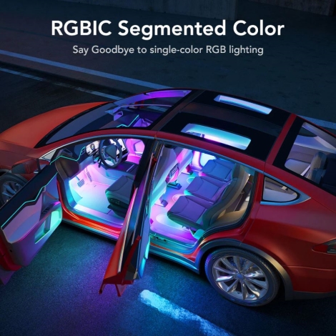 Govee Accessoire Voiture Interieur Bande LED RGB Auto, Decoration