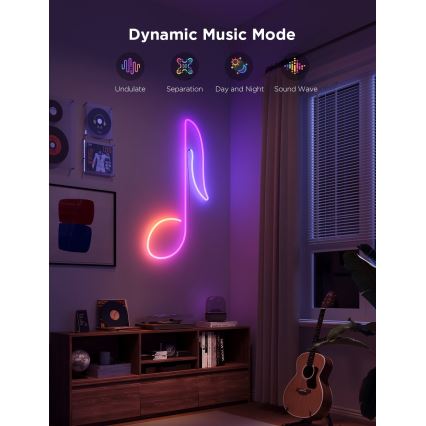 Govee - Ruban LED pliable Neon 2 MATTER 5m RGBIC Wi-Fi IP67