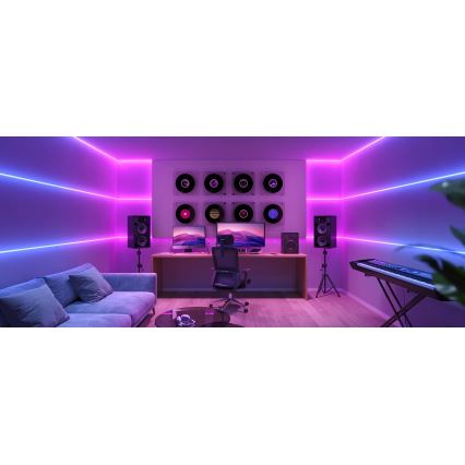 Govee - Ruban LED RGBICW à intensité variable COB 3780 diodes 3m Wi-Fi Matter