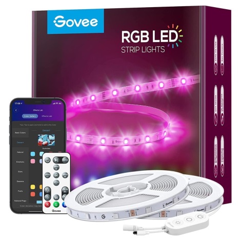 Govee - Ruban Wi-Fi RGB Smart LED 15 m + télécommande