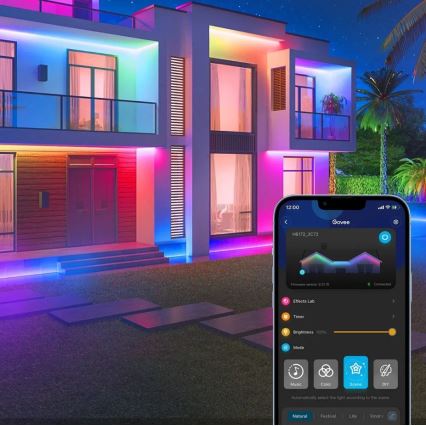 Govee - Rubans extérieur Phantasy Pro SMART LED rubans 10m - extérieur RGBIC Wi-Fi IP65