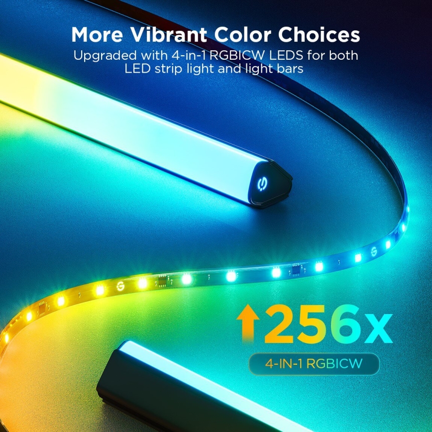Govee - SET 2x Backlight TV 55-65" SMART LED achtergrondverlichting RGBICW Wi-Fi