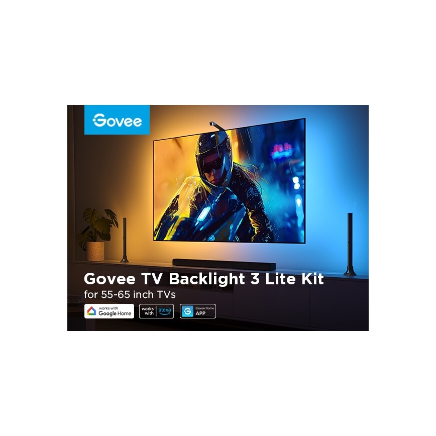 Govee - SET 2x Backlight TV 55-65" SMART LED achtergrondverlichting RGBICW Wi-Fi