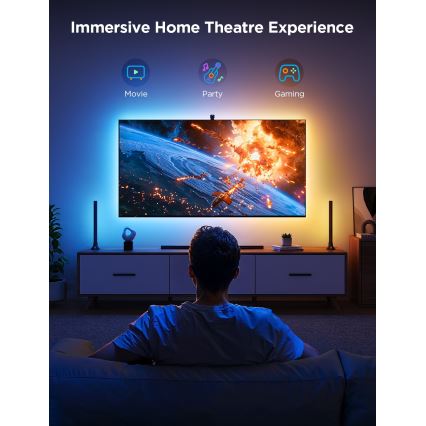 Govee - SET 2x Backlight TV 55-65" SMART LED achtergrondverlichting RGBICW Wi-Fi
