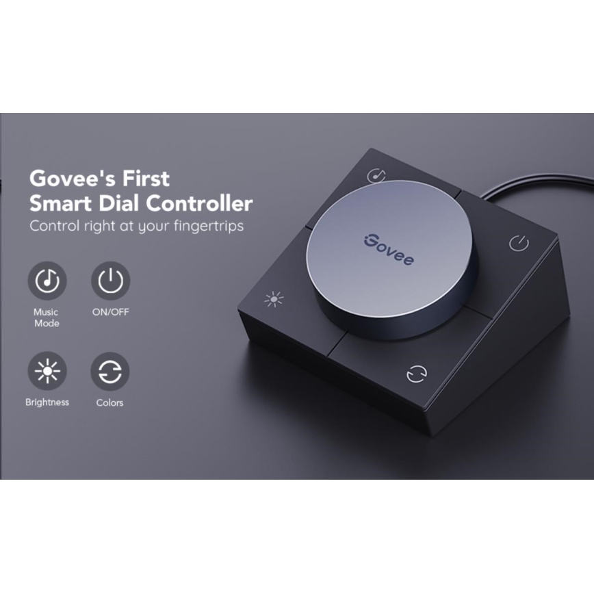 Govee - set 2x Smart Gaming Wi-Fi LED RGBIC panelen + Smart Dual zwart + afstandsbediening