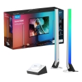 Govee - SET 2x Smart Gaming Wi-Fi LED RGBIC panelen + Smart Dual wit + afstandsbediening