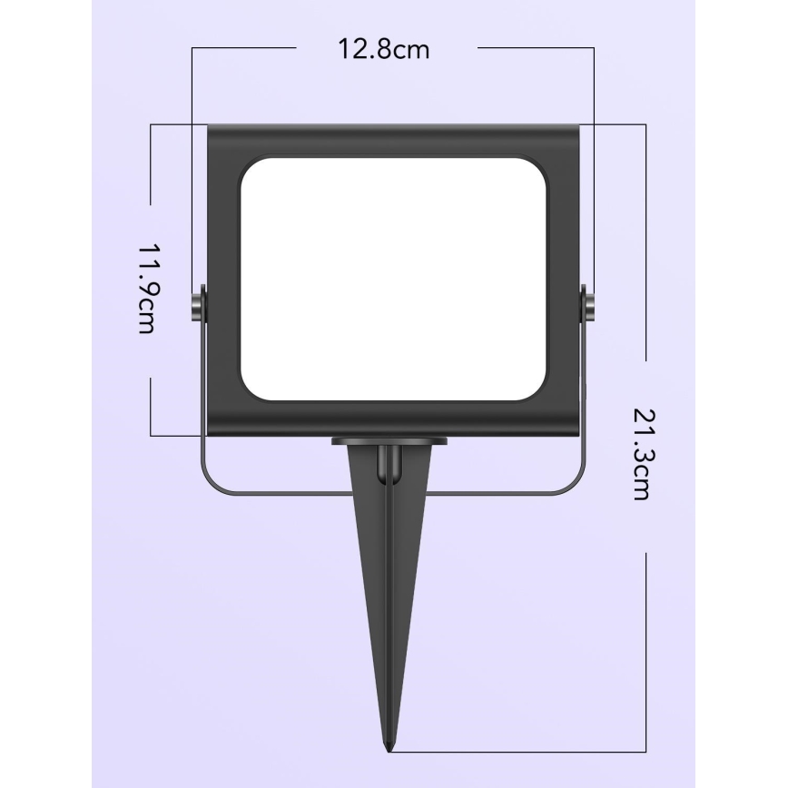 Govee - SET 4x Flood Lights buitenshuis SMART LED lichten Wi-Fi IP66