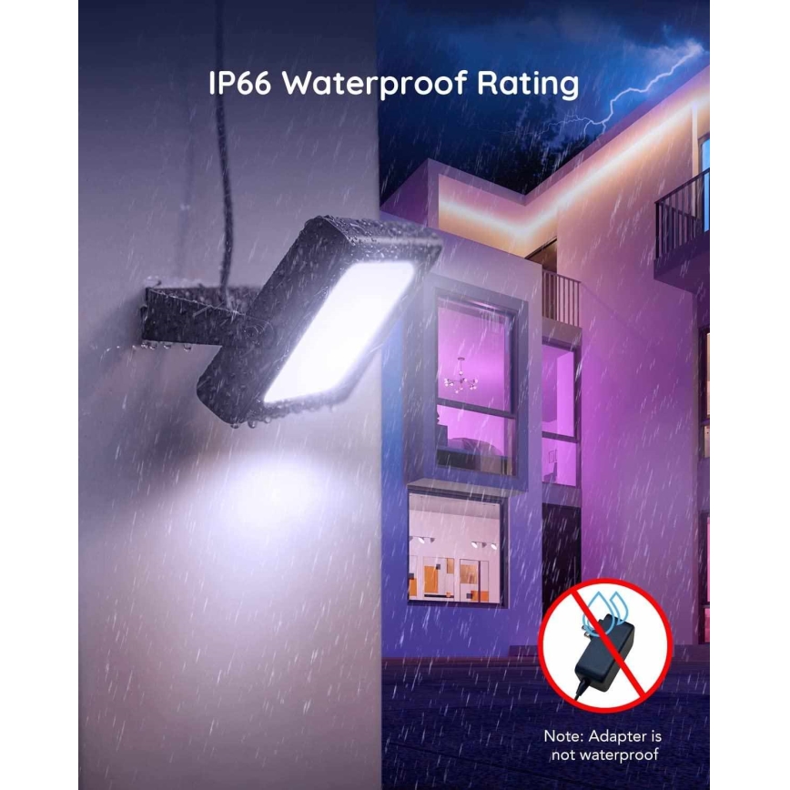 Govee - SET x4 Projecteurs extérieurs SMART LED Wi-Fi IP66