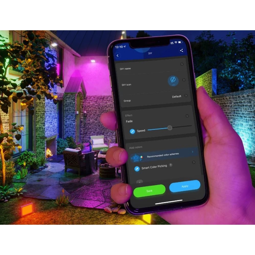 Govee - SET x4 Projecteurs extérieurs SMART LED Wi-Fi IP66