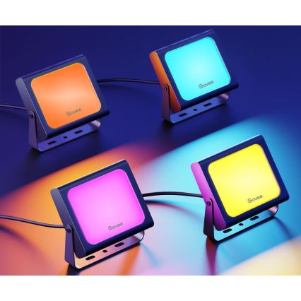 Govee - SET x4 Projecteurs extérieurs SMART LED Wi-Fi IP66