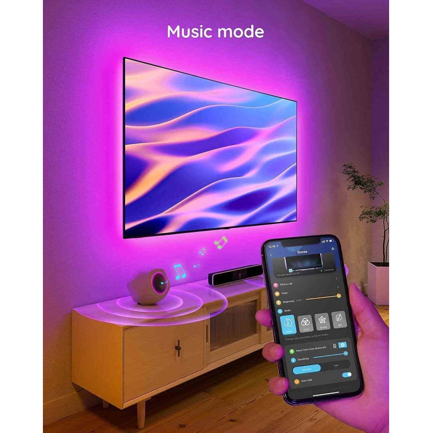 Govee - SMART LED-achtergrondverlichting RGB voor TV 46-60