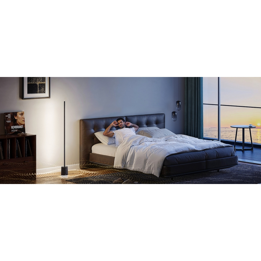 Govee - Dimbare LED Staande lamp met een luidspreker Pro RGBICWW 2200-6500K Wi-Fi + afstandsbediening