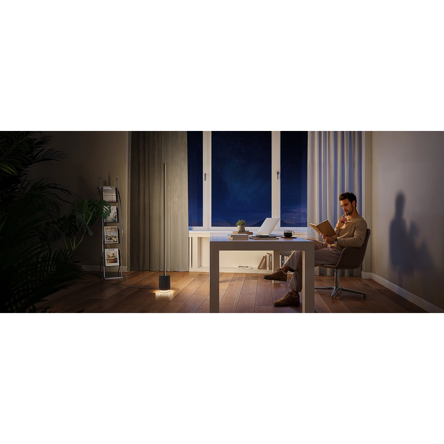 Govee - Dimbare LED Staande lamp met een luidspreker Pro RGBICWW 2200-6500K Wi-Fi + afstandsbediening
