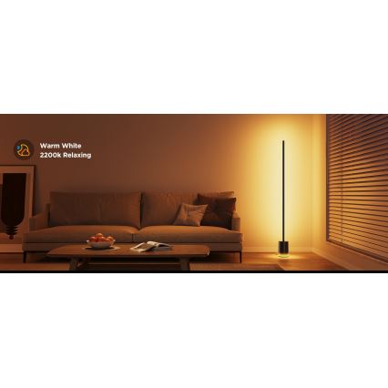 Govee - Dimbare LED Staande lamp Smart MATTER LED RGBICWW 2200-6500K Wi-Fi + afstandsbediening
