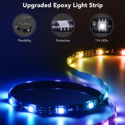 Govee - TV 40-50 SMART LED achtergrondverlichting RGBIC Wi-Fi