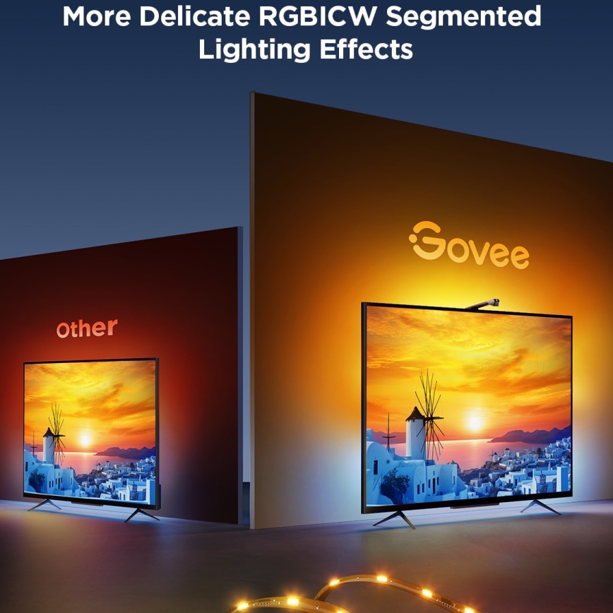 Govee - TV Backlight 3 Lite TV 40-50" SMART rétroéclairage LED RGBICW Wi-Fi IP67 + télécommande