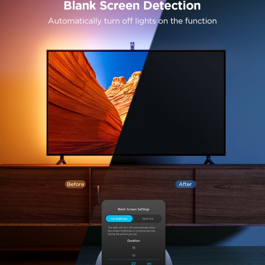 Govee - TV Backlight 3 Lite TV 40-50" SMART rétroéclairage LED RGBICW Wi-Fi IP67 + télécommande