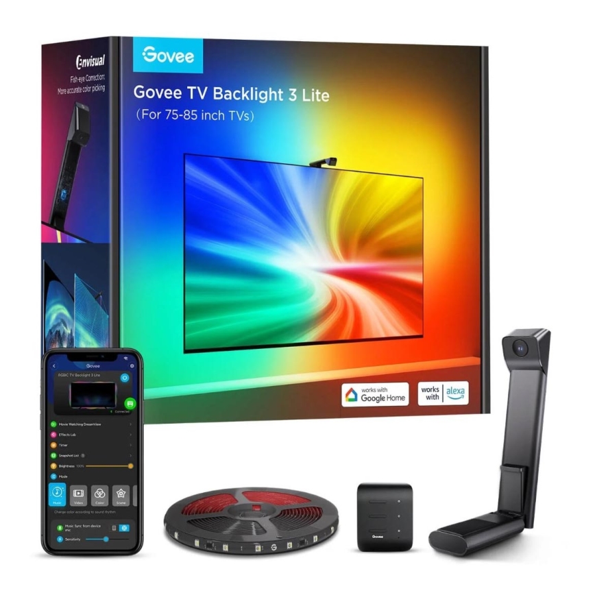 Govee - TV Backlight 3 Lite TV 75-85" SMART LED rétroéclairage RGBICW Wi-Fi IP67