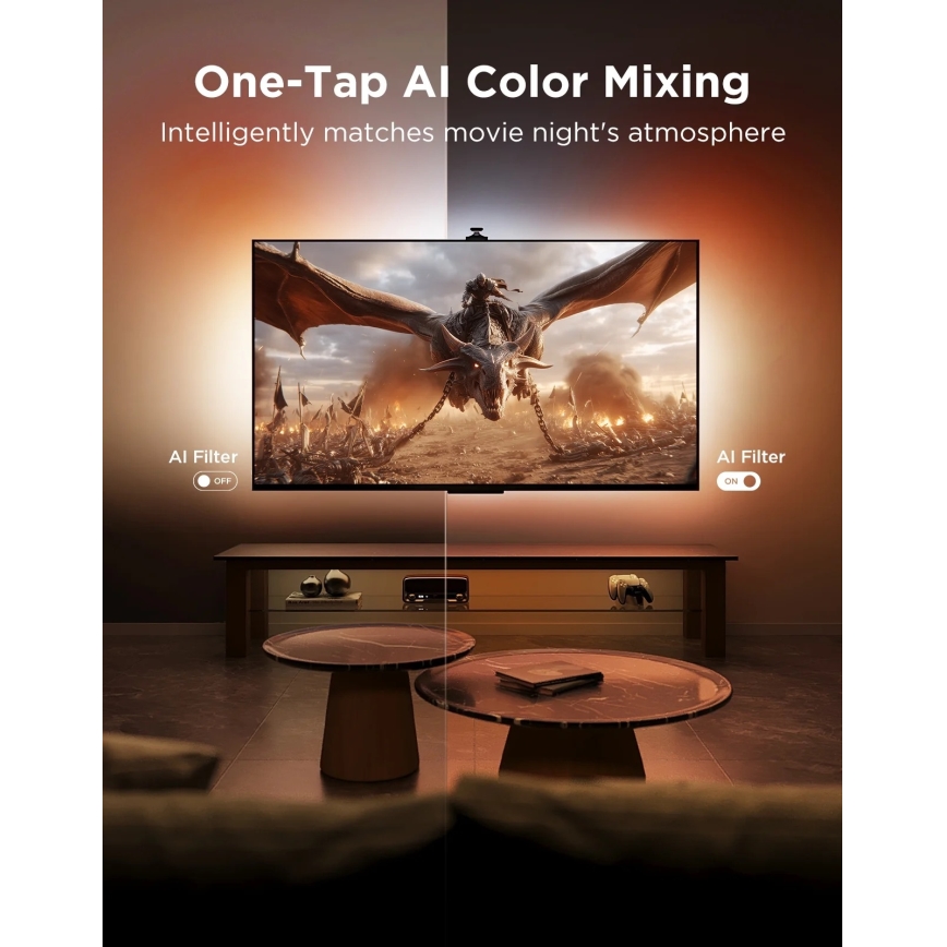 Govee - TV Backlight 3 Pro 55-65 Rétroéclairage LED intelligent RGBIC Wi-Fi