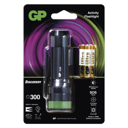 GP DISCOVERY  LED zaklamp C32 LED / 3xAAA