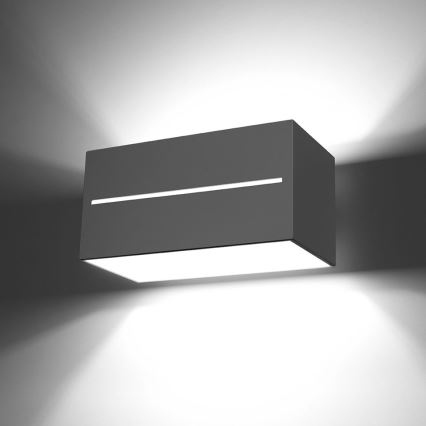 Grijze Wandlamp LOBO 2x G9 / 40W / 230V