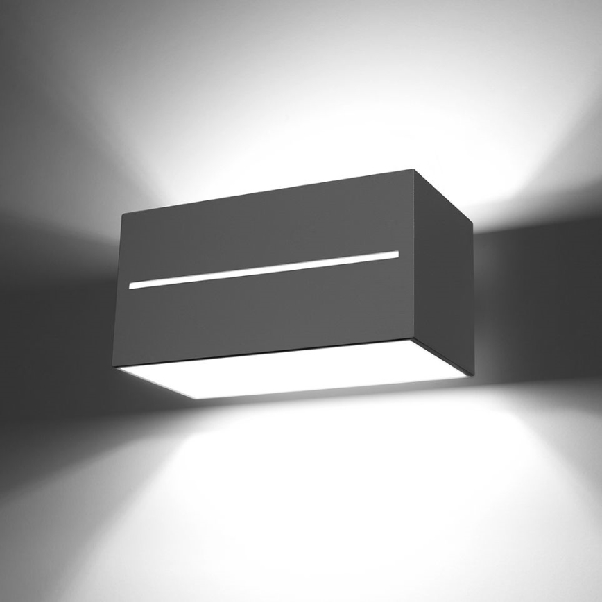 Grijze Wandlamp LOBO 2x G9 / 40W / 230V