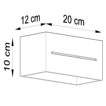Grijze Wandlamp LOBO 2x G9 / 40W / 230V
