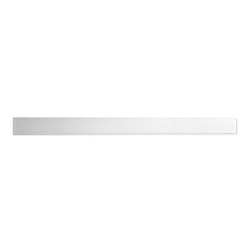 Grille de caniveau 89,5x2,3 cm inox/argentée