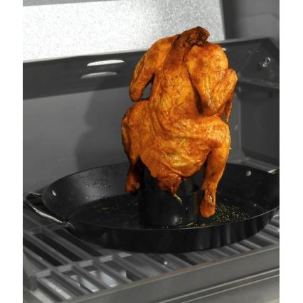 Grillstandaard met kippenpan 30 cm