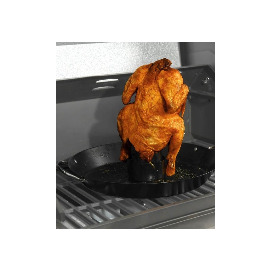 Grillstandaard met kippenpan 30 cm
