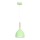 Groene Hanglamp aan koord NOLAN 1x E27 / 60W / 230V