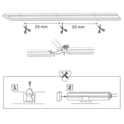 Groene LED Strip NEON 5 m LED/23W/12V IP65