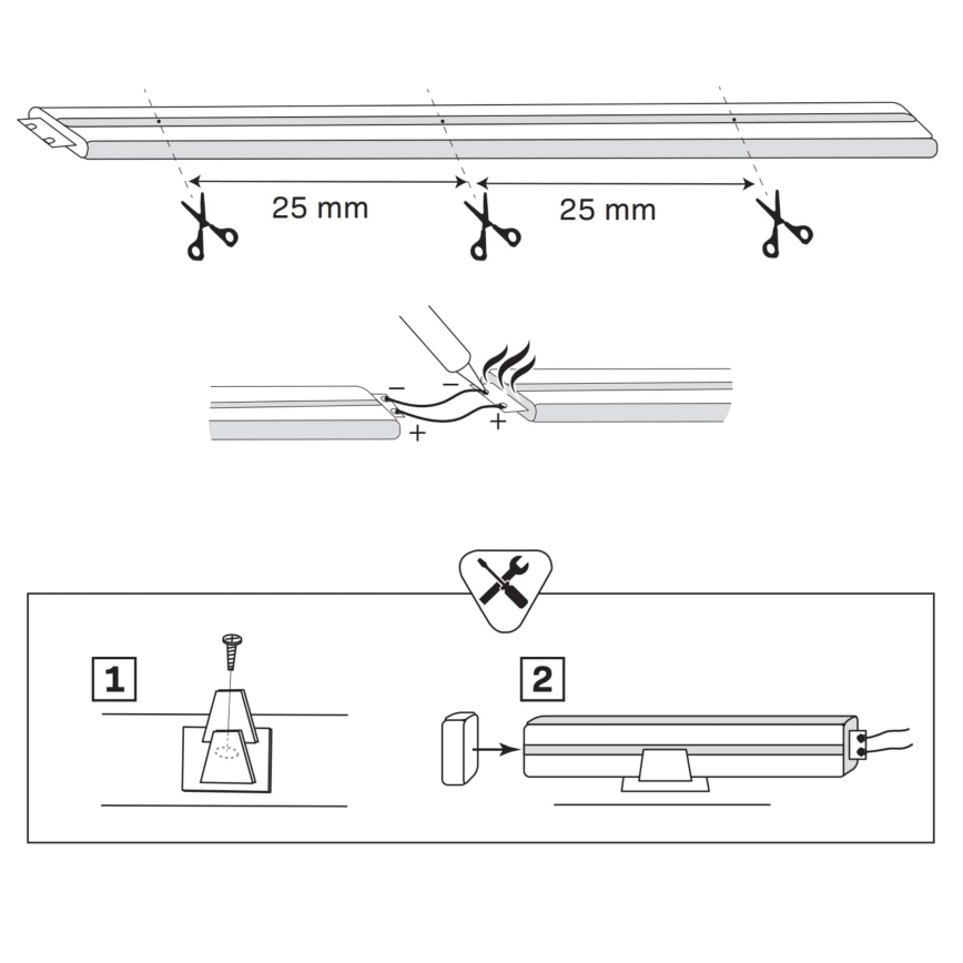 Groene LED Strip NEON 5 m LED/23W/12V IP65