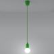 Groenen lamp aan koord DIEGO 1xE27 / 60W / 230V
