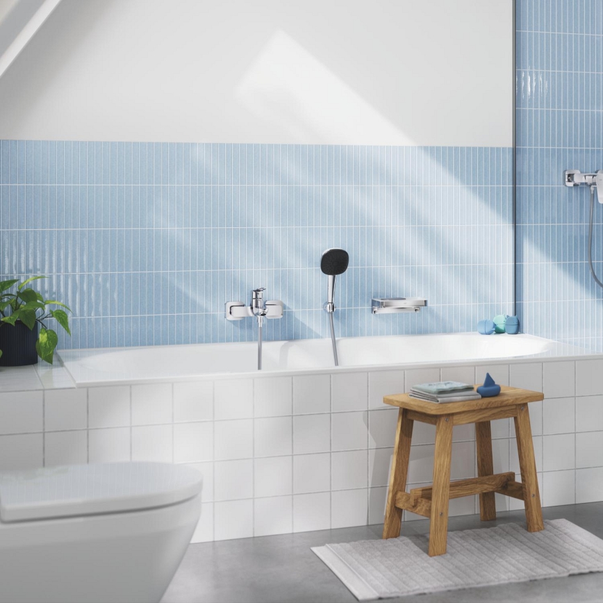 GROHE 1018720000 - Mitigeur de baignoire DICE, finition chrome brillant