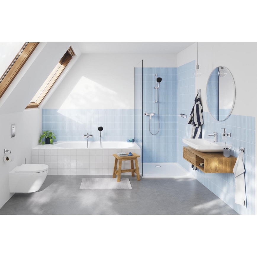 GROHE 1018720000 - Mitigeur de baignoire DICE, finition chrome brillant