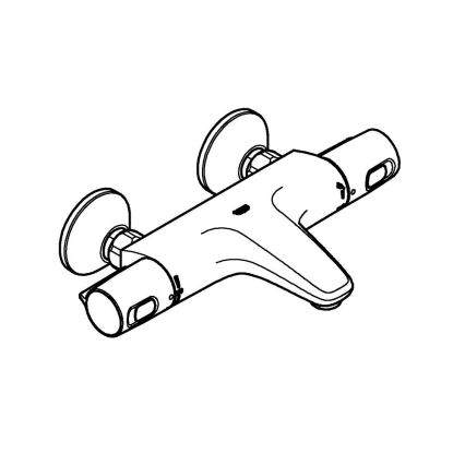 GROHE 1022162432 - Mitigeur thermostatique pour baignoire PRECISION TREND DN 15 noir