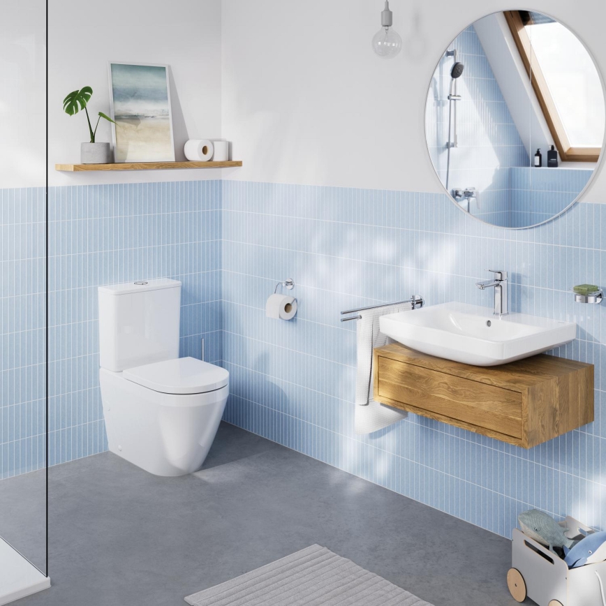 GROHE 102513SH00 - Ensemble WC EURO CERAMIC 67,3 x 37,6 x 79,2 cm céramique/blanc