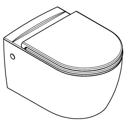 GROHE 103848SH00 - Wandcloset START ROUND CERAMIC 368 × 543 mm duro-wit