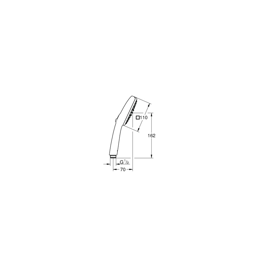 GROHE 1053162431 - Handdouche VITALIO COMFORT 110 600 mm zwart