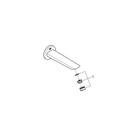 GROHE 13255001 - Badafvoer BAUCOSMOPOLITAN 171 mm glanzend chroom
