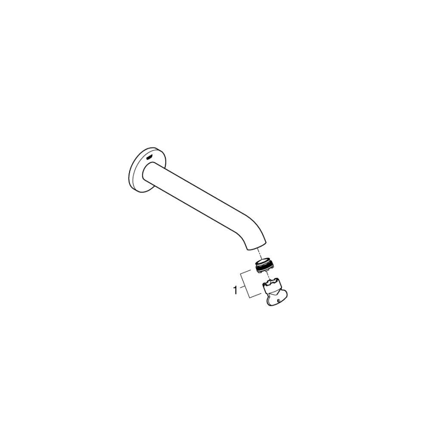 GROHE 13449AL1 - Badafvoer ESSENCE 221 mm grafiet