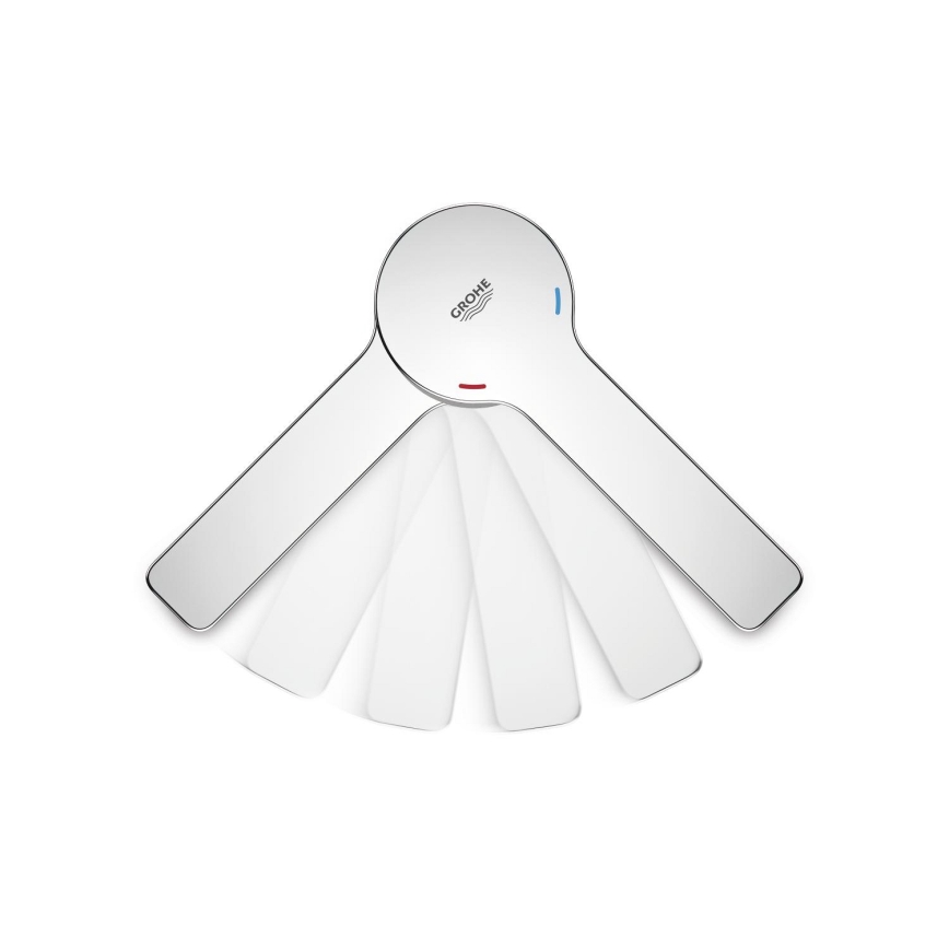 GROHE 19577001 - Ensemble baignoire 4 trous LINEARE chromé brillant