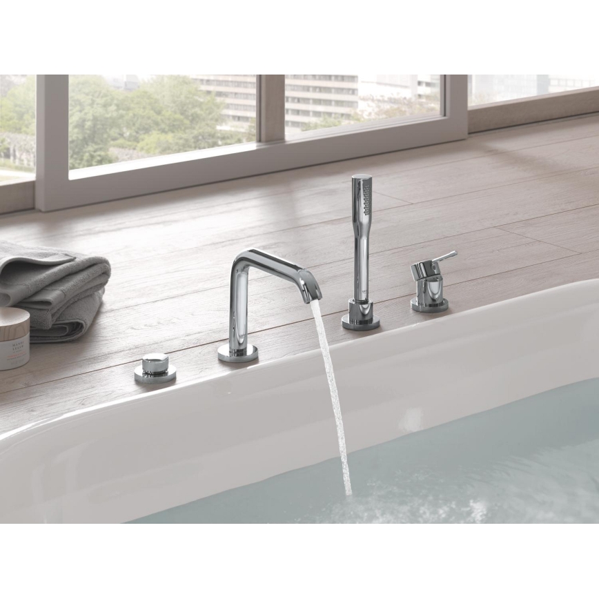GROHE 19578001 - Viergats badmengkraancombinatie ESSENCE 197 mm glanzend chroom