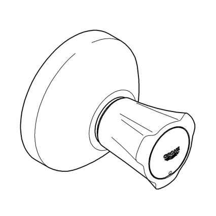 GROHE 19808001 - Élément supérieur pour vanne encastrée COSTA L, chrome brillant