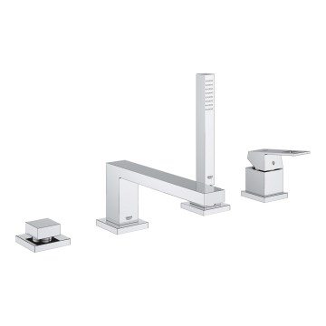 GROHE 19897001 - Viergats badmengkraan EUROCUBE, glanzend chroom