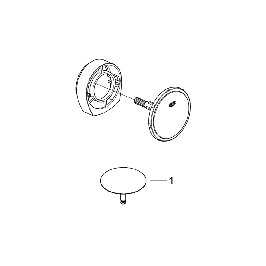 GROHE 19952000-Ensemble de remplissage, de vidange et de trop-plein pour baignoire TALENTOFILL chromé