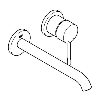 GROHE 19967001 - Wastafelkraan ESSENCE 110 mm glanzend chroom