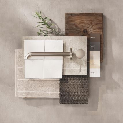 GROHE 19967DC1 - Mitigeur pour lavabo à deux trous ESSENCE 230 mm en acier inoxydable